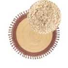 Beliani Rug MARTS Brown ? 140 cm Jute