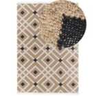 Beliani Rug ESENCIK Beige 160x230 cm Jute