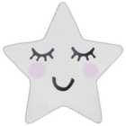 Beliani Kids Rug SIRIUS White 120x120 cm