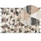 Beliani Rug ARGAVAND Beige 200x300 cm Wool Kilim