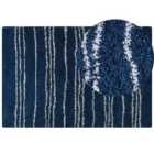 Beliani Shaggy Rug TASHIR Blue 200x300 cm