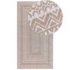 Beliani Rug BAGLAR White 80x150 cm Jute