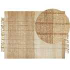Beliani Rug KARKIN Beige 160x230 cm Jute