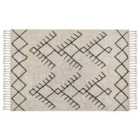 Beliani Rug ERLER Light Beige 140x200 cm Cotton