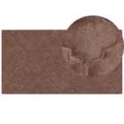 Beliani Faux Fur Rug GHARO Brown 80x150 cm