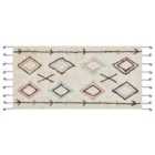 Beliani Rug CORUM Beige 80x150 cm Cotton