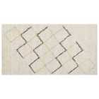 Beliani Rug TEZPUR Beige 80x150 cm Cotton