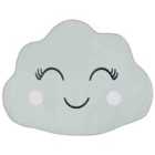 Beliani Kids Rug CUMULUS Mint Green 90x120 cm