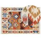 Beliani Rug VOSKETAP Multicolour 200x300 cm Wool Kilim