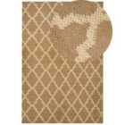 Beliani Rug MERMER Beige 200x300 cm Jute