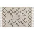 Beliani Rug ERLER Light Beige 160x230 cm Cotton