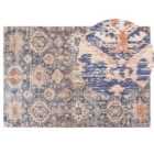 Beliani Rug KURIN Blue 140x200 cm Cotton