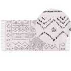 Beliani Rug ALKENT White 80x150 cm Wool