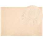 Beliani Faux Fur Rug GHARO Beige 160x230 cm