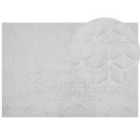Beliani Faux Fur Rug THATTA Light Grey 160x230 cm
