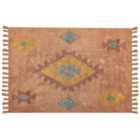 Beliani Rug IGDIR Orange 160x230 cm Cotton