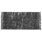 Beliani Rug HANLI Dark Grey 80x150 cm Viscose