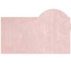 Beliani Faux Fur Rug THATTA Pink 80x150 cm