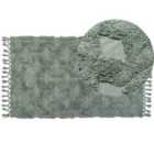 Beliani Rug KARS Green 80x150 cm Cotton