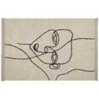 Beliani Rug NURU Light Beige 160x230 cm Cotton