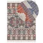 Beliani Rug KALFA Multicolour 140x200 cm Jute