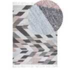 Beliani Rug NAKKAS Multicolour 140x200 cm Jute