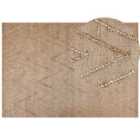 Beliani Rug DADAY Beige 160x230 cm Jute