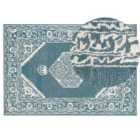Beliani Rug GEVAS Blue 140x200 cm Wool