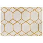 Beliani Rug BEYLER White 160x230 cm Cotton