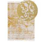 Beliani Rug BOYALI Mustard 140x200 cm Viscose