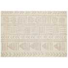 Beliani Rug EDIRNE Beige 160x230 cm Cotton