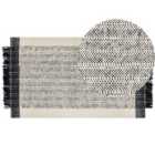 Beliani Rug KETENLI White 80x150 cm Wool