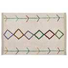 Beliani Rug CETMI Beige 160x230 cm Cotton