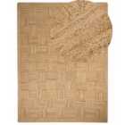 Beliani Rug ESENTEPE Beige 300x400 cm Jute