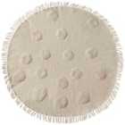 Beliani Kids Rug WAHAR Beige ? 140 cm Cotton