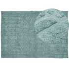 Beliani Rug SIRNAK Mint Green 160x230 cm Cotton