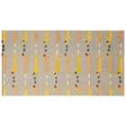 Beliani Kids Rug BANKGO Grey 80x150 cm Cotton