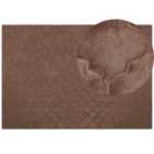 Beliani Faux Fur Rug GHARO Brown 160x230 cm