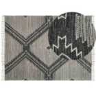 Beliani Rug ARBAA Black 160x230 cm Cotton