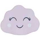 Beliani Kids Rug CUMULUS Pastel Pink 90x120 cm