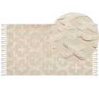 Beliani Rug ITANAGAR Beige 80x150 cm Cotton