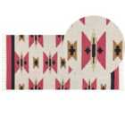 Beliani Rug GARNI Multicolour 80x150 cm Cotton Kilim