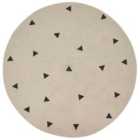 Beliani Kids Rug DURG Beige ? 140 cm Cotton