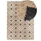 Beliani Rug ESENCIK Beige 200x300 cm Jute
