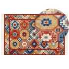 Beliani Rug LUSARAT Multicolour 200x300 cm Wool Kilim