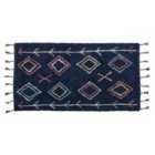 Beliani Rug CORUM Black 80x150 cm Cotton