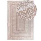 Beliani Rug BAGLAR White 200x300 cm Jute