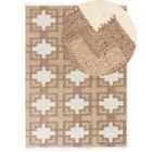 Beliani Rug KONURTAY Beige 160x230 cm Jute