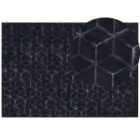 Beliani Faux Fur Rug THATTA Black 160x230 cm