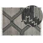 Beliani Rug ARBAA Black 140x200 cm Cotton